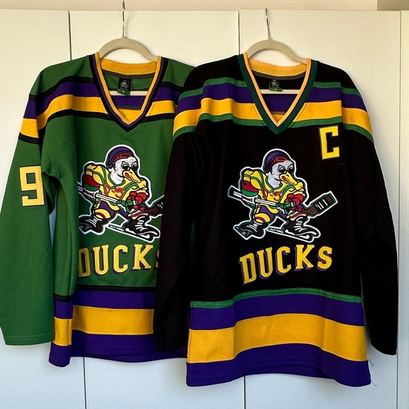 Pair of Mighty Ducks jerseys - Picture 1 of 2
